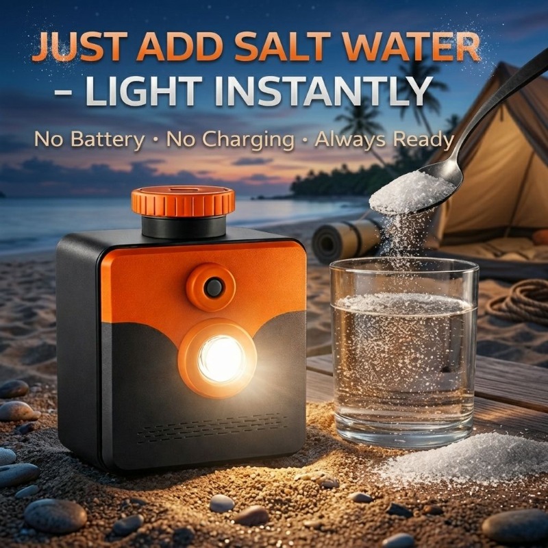 Power Outage Light - Lâmpada de Água Salgada, Lanterna de