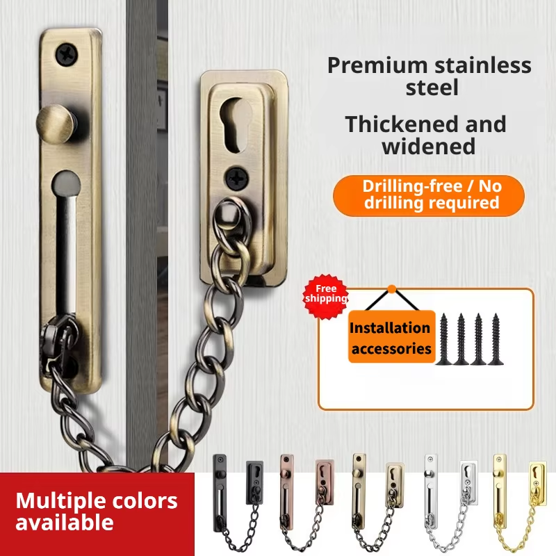 Chaves de aço inoxidável, resi - Security Chain Door avaliação e preço