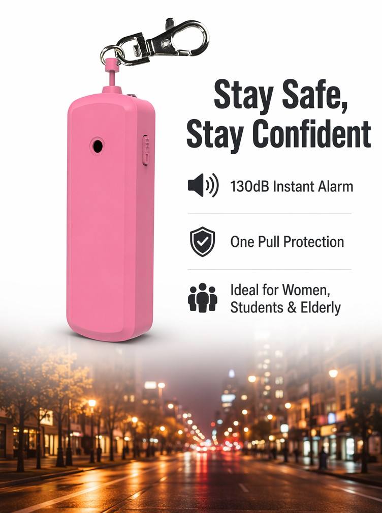 Alarme Pessoal Portátil de 130 - Personal Alarm Keychain avaliação e preço