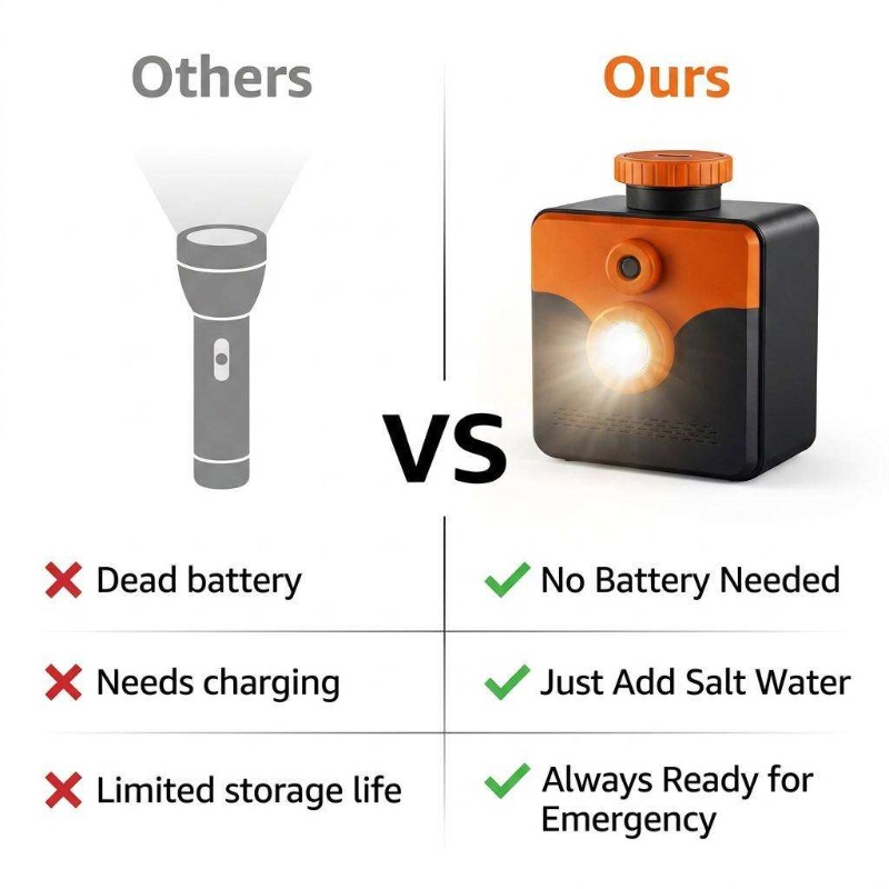 Lâmpada de Água Salgada, Lante - Power Outage Light avaliação e preço